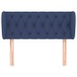 vidaXL Kopfteil mit Ohren Blau 93x23x78/88 cm Stoff vidaXL Kopfteil mit Ohren Blau 93x23x78/88 cm Stoff
