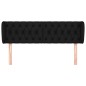 vidaXL Kopfteil mit Ohren Schwarz 147x23x78/88 cm Stoff vidaXL Kopfteil mit Ohren Schwarz 147x23x78/88 cm Stoff