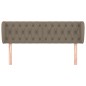 vidaXL Kopfteil mit Ohren Taupe 147x23x78/88 cm Stoff