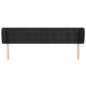 vidaXL Kopfteil mit Ohren Schwarz 163x23x78/88 cm Samt vidaXL Kopfteil mit Ohren Schwarz 163x23x78/88 cm Samt