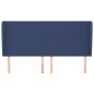 vidaXL Kopfteil mit Ohren Blau 163x23x118/128 cm Stoff