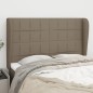 vidaXL Kopfteil mit Ohren Taupe 147x23x118/128 cm Stoff vidaXL Kopfteil mit Ohren Taupe 147x23x118/128 cm Stoff