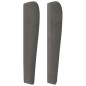 vidaXL Kopfteil mit Ohren Dunkelgrau 93x23x118/128 cm Samt