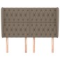 vidaXL Kopfteil mit Ohren Taupe 147x23x118/128 cm Stoff vidaXL Kopfteil mit Ohren Taupe 147x23x118/128 cm Stoff