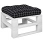 Palettenkissen Schwarz Karomuster 60x61,5x10 cm Oxford-Gewebe Palettenkissen Schwarz Karomuster 60x61,5x10 cm Oxford-Gewebe