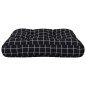 Palettenkissen Schwarz Karomuster 60x61,5x10 cm Oxford-Gewebe Palettenkissen Schwarz Karomuster 60x61,5x10 cm Oxford-Gewebe