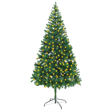 vidaXL Künstlicher Weihnachtsbaum Beleuchtung Ständer 210cm 910 Zweige