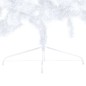 vidaXL Künstlicher Halb-Weihnachtsbaum Beleuchtung Ständer Weiß 120 cm vidaXL Künstlicher Halb-Weihnachtsbaum Beleuchtung Ständer Weiß 120 cm