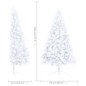 vidaXL Künstlicher Halb-Weihnachtsbaum Beleuchtung Ständer Weiß 120 cm vidaXL Künstlicher Halb-Weihnachtsbaum Beleuchtung Ständer Weiß 120 cm
