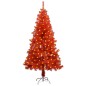 vidaXL Künstlicher Weihnachtsbaum mit Beleuchtung & Ständer Rot 150 cm vidaXL Künstlicher Weihnachtsbaum mit Beleuchtung & Ständer Rot 150 cm