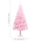 vidaXL Künstlicher Weihnachtsbaum mit Beleuchtung & Ständer Rosa 150cm vidaXL Künstlicher Weihnachtsbaum mit Beleuchtung & Ständer Rosa 150cm