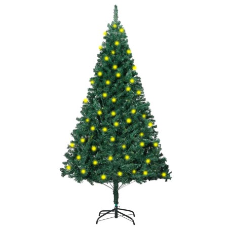 vidaXL Künstlicher Weihnachtsbaum Beleuchtung Buschige Zweige 180 cm