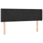 vidaXL Kopfteil mit Ohren Schwarz 147x16x78/88 cm Samt vidaXL Kopfteil mit Ohren Schwarz 147x16x78/88 cm Samt