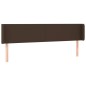 vidaXL Kopfteil mit Ohren Braun 203x16x78/88 cm Kunstleder vidaXL Kopfteil mit Ohren Braun 203x16x78/88 cm Kunstleder