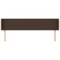 vidaXL Kopfteil mit Ohren Braun 203x16x78/88 cm Kunstleder vidaXL Kopfteil mit Ohren Braun 203x16x78/88 cm Kunstleder