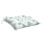 Stuhlkissen 6 Stk. Blattmuster 50x50x7 cm Oxford-Gewebe Stuhlkissen 6 Stk. Blattmuster 50x50x7 cm Oxford-Gewebe