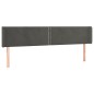vidaXL Kopfteil mit Ohren Dunkelgrau 183x16x78/88 cm Samt vidaXL Kopfteil mit Ohren Dunkelgrau 183x16x78/88 cm Samt