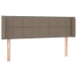 vidaXL Kopfteil mit Ohren Taupe 147x16x78/88 cm Stoff vidaXL Kopfteil mit Ohren Taupe 147x16x78/88 cm Stoff