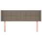 vidaXL Kopfteil mit Ohren Taupe 147x16x78/88 cm Stoff vidaXL Kopfteil mit Ohren Taupe 147x16x78/88 cm Stoff