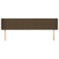 vidaXL Kopfteil mit Ohren Dunkelbraun 183x16x78/88 cm Stoff vidaXL Kopfteil mit Ohren Dunkelbraun 183x16x78/88 cm Stoff