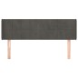 vidaXL Kopfteil mit Ohren Dunkelgrau 147x16x78/88 cm Samt