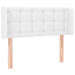 vidaXL Kopfteil mit Ohren Weiß 83x16x78/88 cm Kunstleder