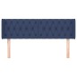 vidaXL Kopfteil mit Ohren Blau 163x16x78/88 cm Stoff vidaXL Kopfteil mit Ohren Blau 163x16x78/88 cm Stoff