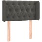 vidaXL Kopfteil mit Ohren Dunkelgrau 83x16x78/88 cm Samt vidaXL Kopfteil mit Ohren Dunkelgrau 83x16x78/88 cm Samt