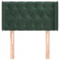 vidaXL Kopfteil mit Ohren Dunkelgrün 83x16x78/88 cm Samt vidaXL Kopfteil mit Ohren Dunkelgrün 83x16x78/88 cm Samt