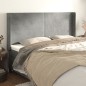 vidaXL Kopfteil mit Ohren Hellgrau 183x16x118/128 cm Samt