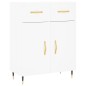 Highboard Weiß 69,5x34x180 cm Holzwerkstoff Highboard Weiß 69,5x34x180 cm Holzwerkstoff