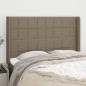 vidaXL Kopfteil mit Ohren Taupe 147x16x118/128 cm Stoff