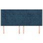 vidaXL Kopfteil mit Ohren Dunkelblau 203x16x118/128 cm Samt vidaXL Kopfteil mit Ohren Dunkelblau 203x16x118/128 cm Samt