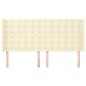 vidaXL Kopfteil mit Ohren Creme 183x16x118/128 cm Kunstleder vidaXL Kopfteil mit Ohren Creme 183x16x118/128 cm Kunstleder