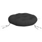 vidaXL Kissen Rund Schwarz Ø 60 x 11 cm Oxford-Gewebe vidaXL Kissen Rund Schwarz Ø 60 x 11 cm Oxford-Gewebe