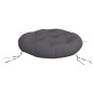 Kissen Rund Anthrazit Ø 60 x 11 cm Oxford-Gewebe Kissen Rund Anthrazit Ø 60 x 11 cm Oxford-Gewebe