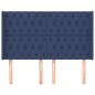vidaXL Kopfteil mit Ohren Blau 163x16x118/128 cm Stoff vidaXL Kopfteil mit Ohren Blau 163x16x118/128 cm Stoff