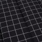 Sonnenliegen-Auflage Schwarz Karomuster Oxford-Gewebe Sonnenliegen-Auflage Schwarz Karomuster Oxford-Gewebe