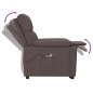 vidaXL Massagesessel mit Aufstehhilfe Dunkelbraun Stoff vidaXL Massagesessel mit Aufstehhilfe Dunkelbraun Stoff