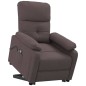 vidaXL Massagesessel mit Aufstehhilfe Dunkelbraun Stoff vidaXL Massagesessel mit Aufstehhilfe Dunkelbraun Stoff
