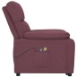 vidaXL Massagesessel mit Aufstehhilfe Lila Stoff