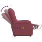 vidaXL Massagesessel mit Aufstehhilfe Weinrot Stoff vidaXL Massagesessel mit Aufstehhilfe Weinrot Stoff
