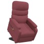 vidaXL Massagesessel mit Aufstehhilfe Weinrot Stoff vidaXL Massagesessel mit Aufstehhilfe Weinrot Stoff