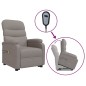 vidaXL Massagesessel mit Aufstehhilfe Taupe Stoff vidaXL Massagesessel mit Aufstehhilfe Taupe Stoff