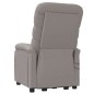 vidaXL Massagesessel mit Aufstehhilfe Taupe Stoff vidaXL Massagesessel mit Aufstehhilfe Taupe Stoff