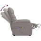vidaXL Massagesessel mit Aufstehhilfe Taupe Stoff vidaXL Massagesessel mit Aufstehhilfe Taupe Stoff