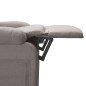vidaXL Massagesessel mit Aufstehhilfe Taupe Stoff vidaXL Massagesessel mit Aufstehhilfe Taupe Stoff