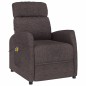 vidaXL Massagesessel mit Aufstehhilfe Dunkelbraun Stoff vidaXL Massagesessel mit Aufstehhilfe Dunkelbraun Stoff