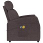 vidaXL Massagesessel mit Aufstehhilfe Dunkelbraun Stoff vidaXL Massagesessel mit Aufstehhilfe Dunkelbraun Stoff
