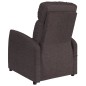 vidaXL Massagesessel mit Aufstehhilfe Dunkelbraun Stoff vidaXL Massagesessel mit Aufstehhilfe Dunkelbraun Stoff